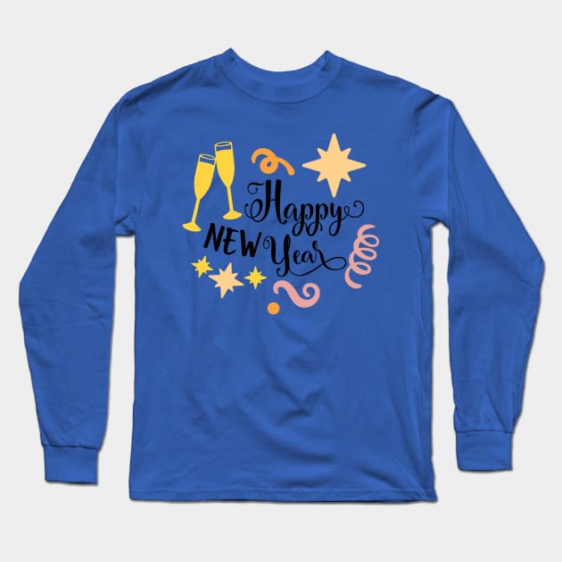 Happy New Year 04 Long Sleeve T-Shirt by holidaystore